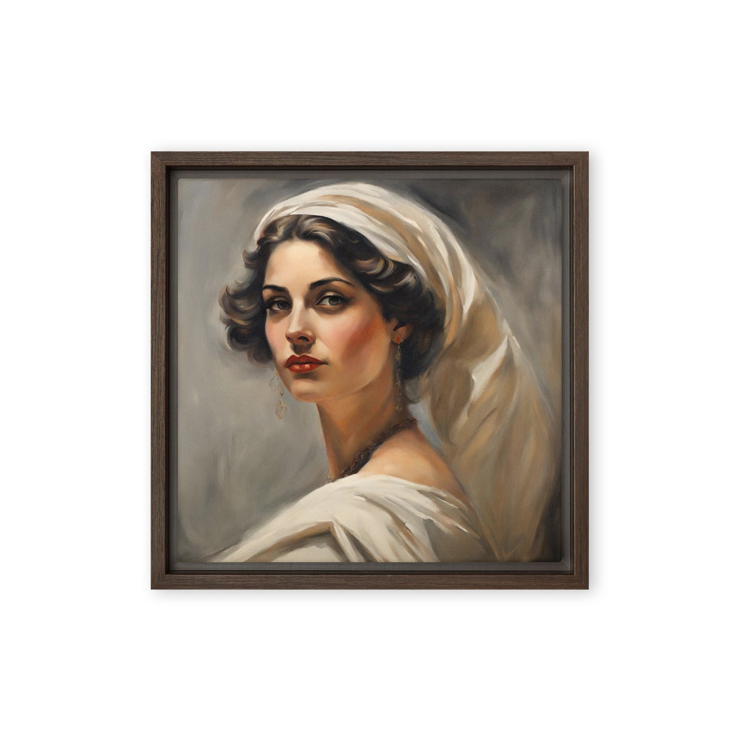 Jane Doe 03 12″×12″ Framed Canvas