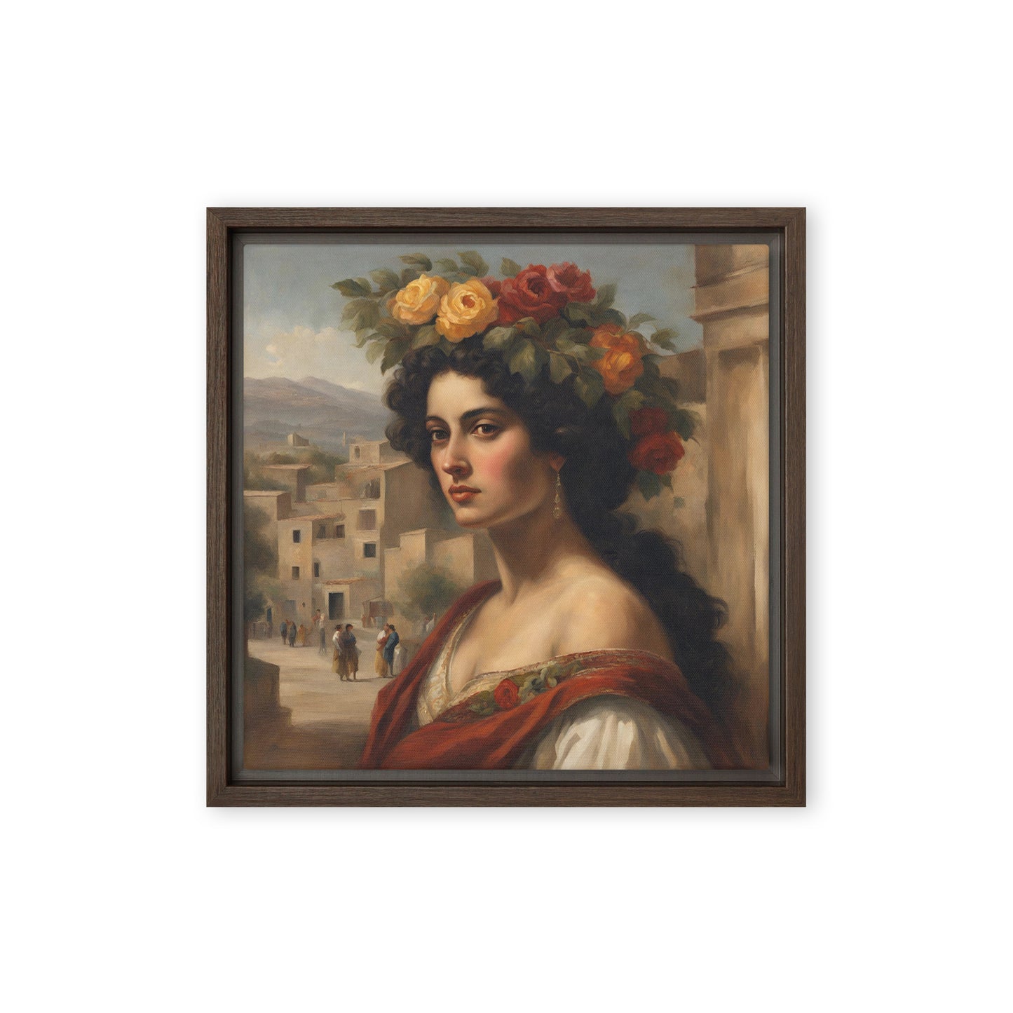 Jane Doe 10 12″×12″ Framed Canvas