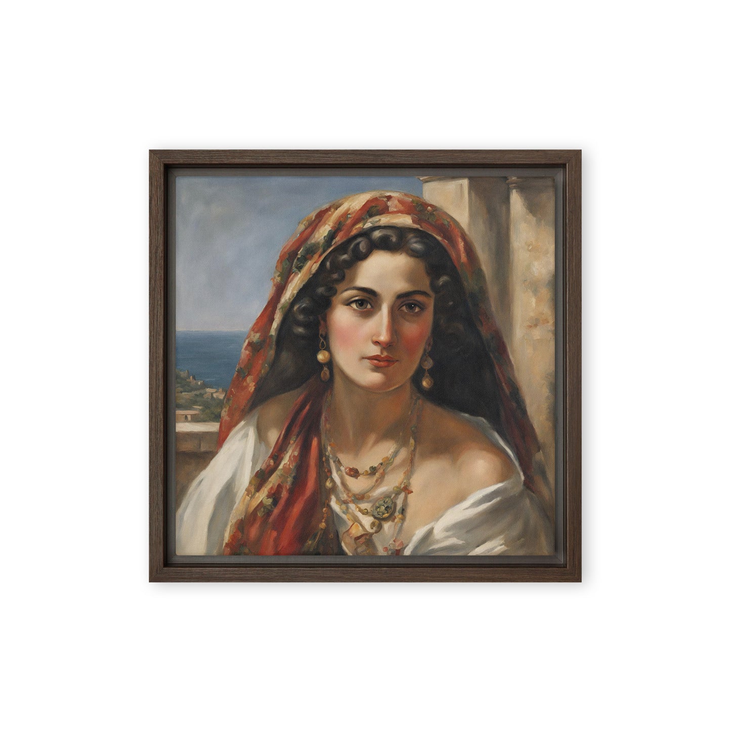 Jane Doe 12 12″×12″ Framed Canvas