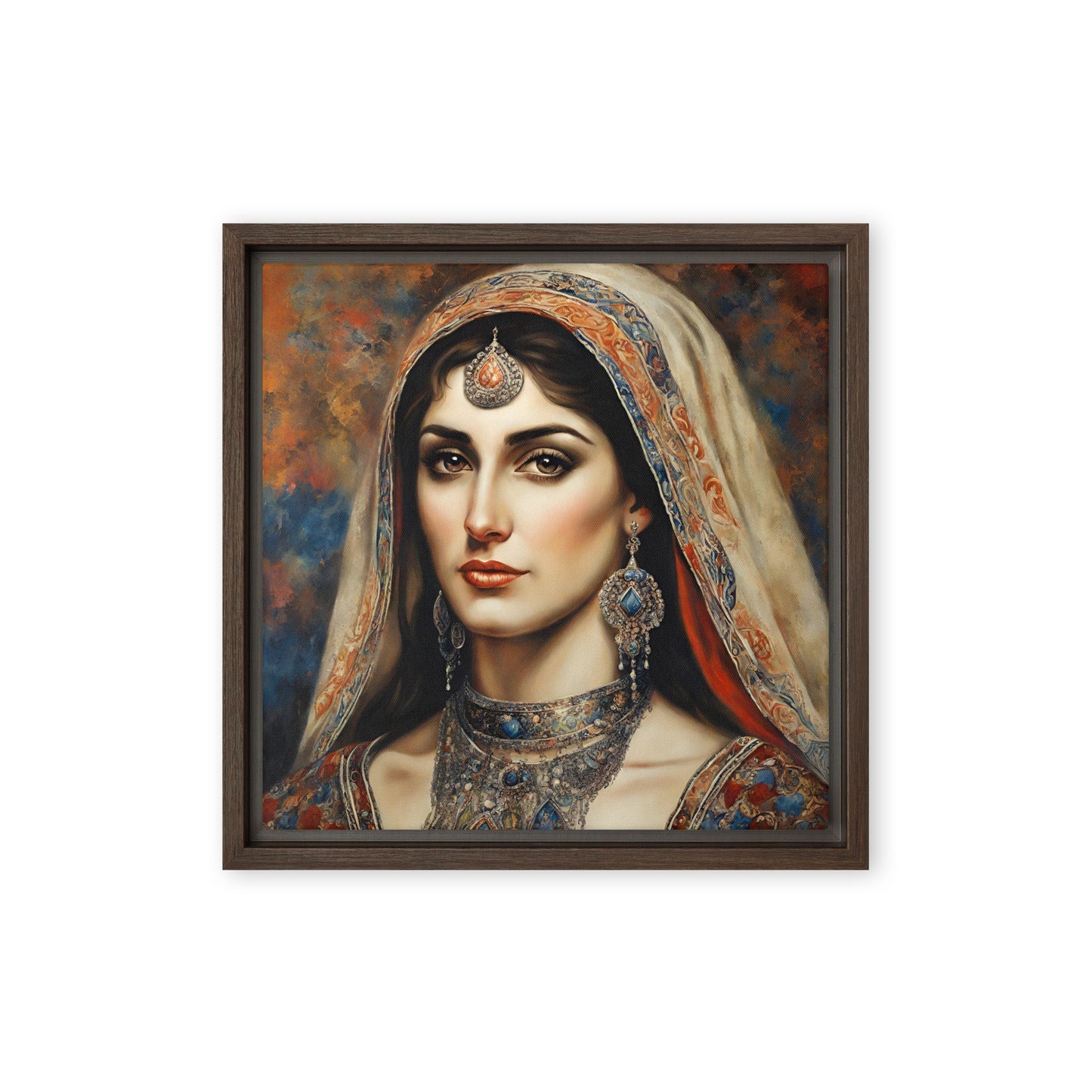 Jane Doe 19 12″×12″ Framed Canvas