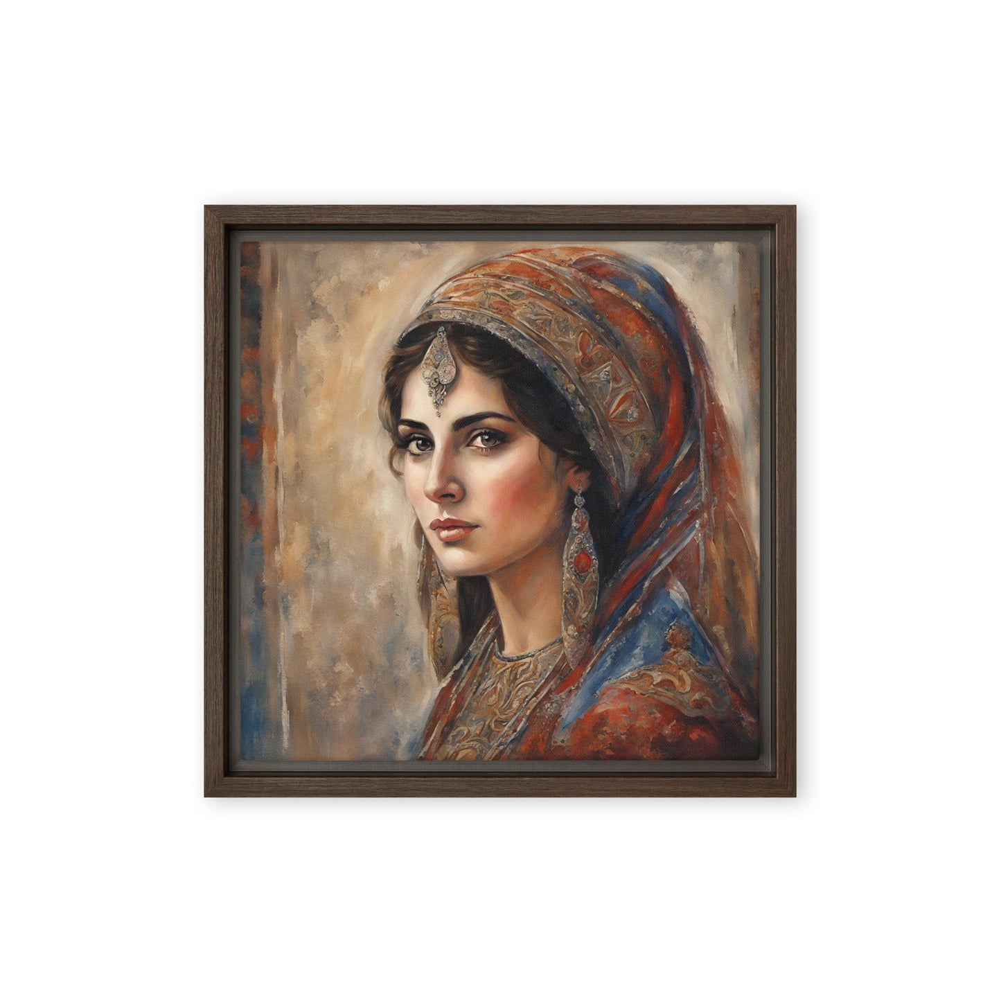 Jane Doe 40 12″×12″ Framed Canvas