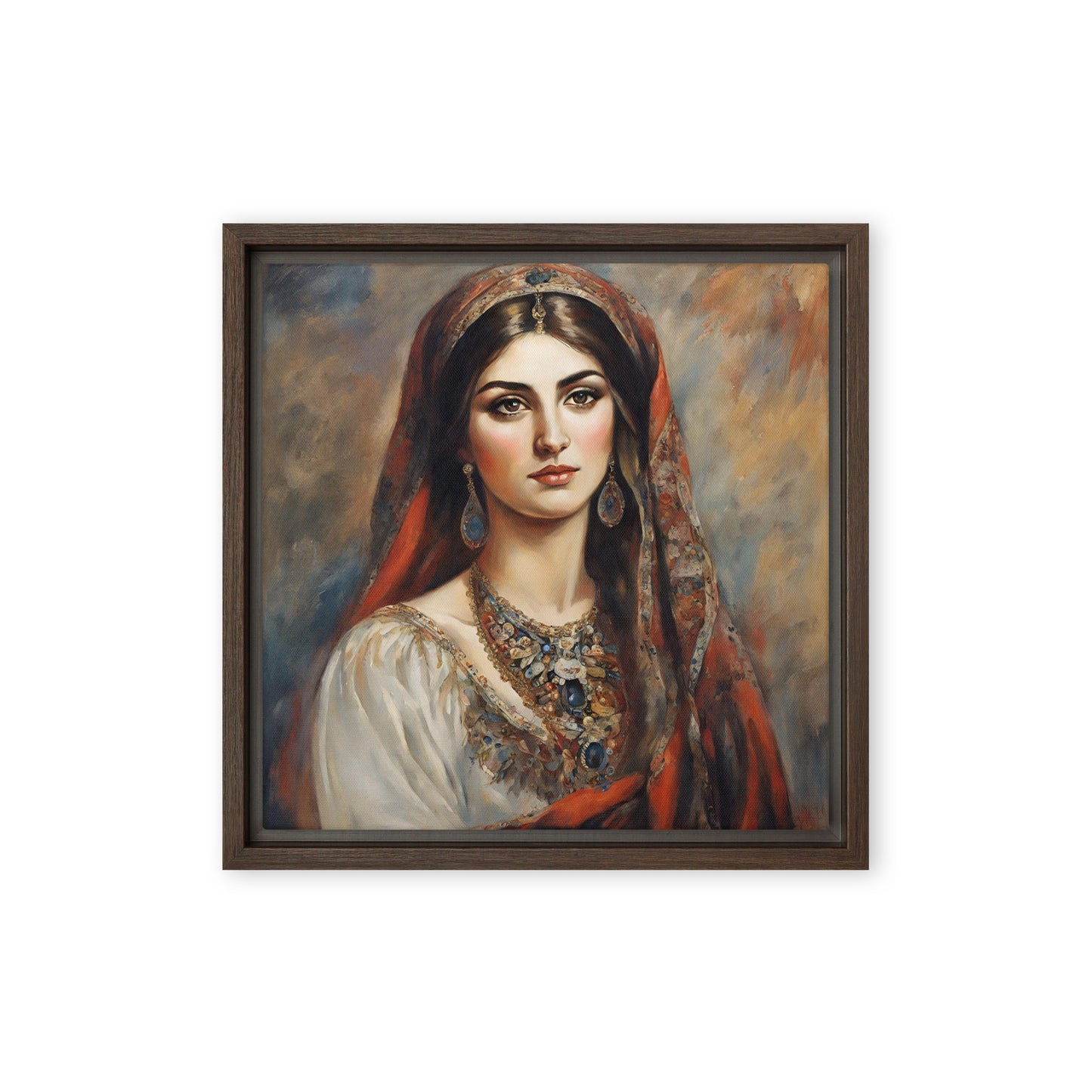 Jane Doe 45 12″×12″ Framed Canvas