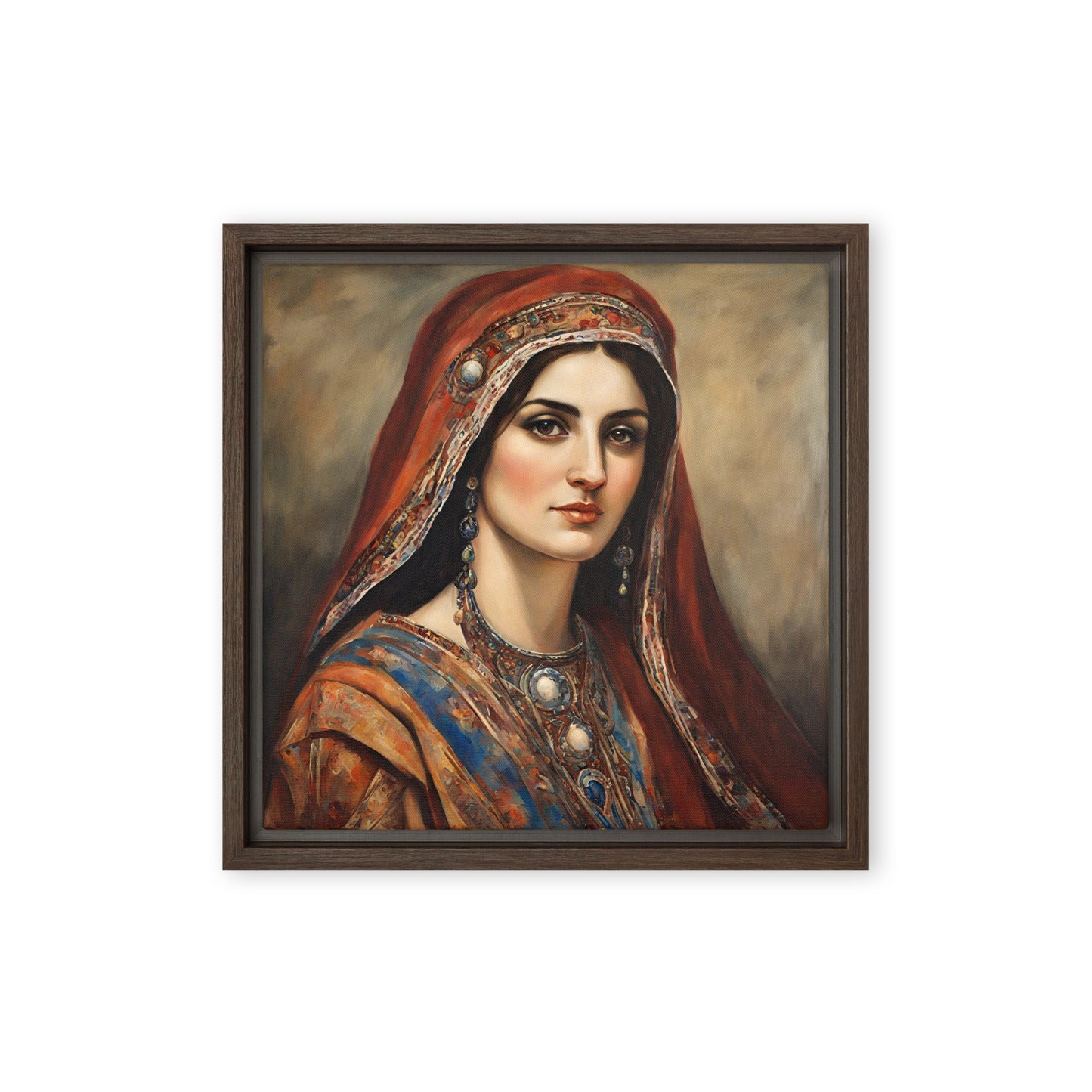 Jane Doe 51 12″×12″ Framed Canvas