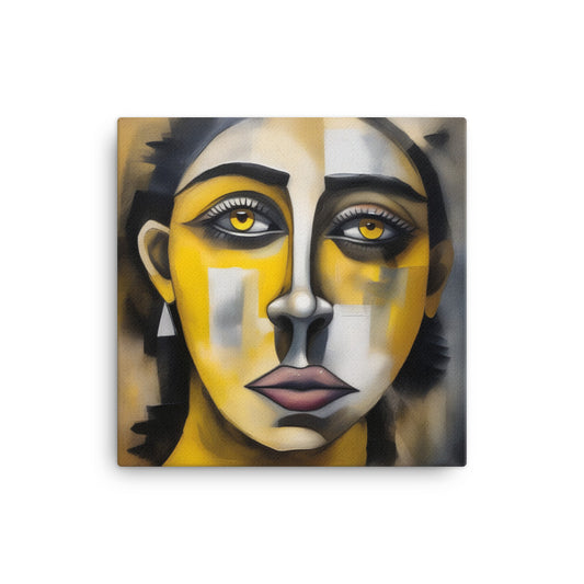 "Less Makeup" 16″×16″ Canvas