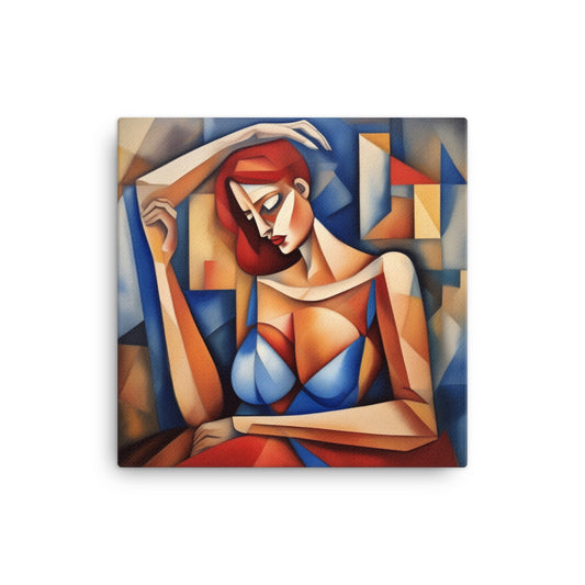 "Multitasking" 16″×16″ Canvas