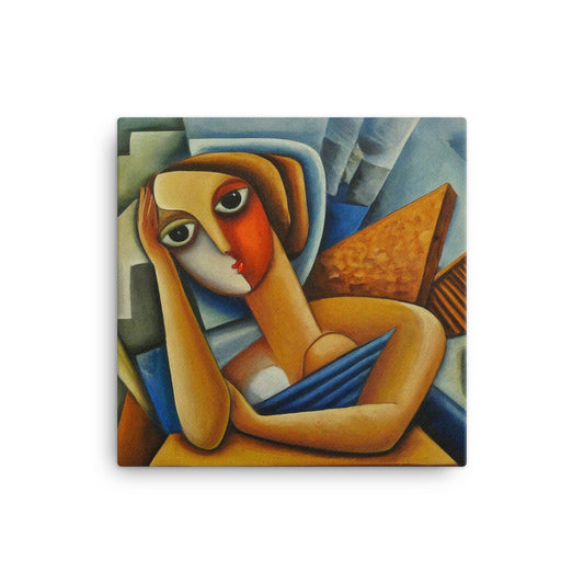 "She Has A Headache" 16″×16″ Canvas