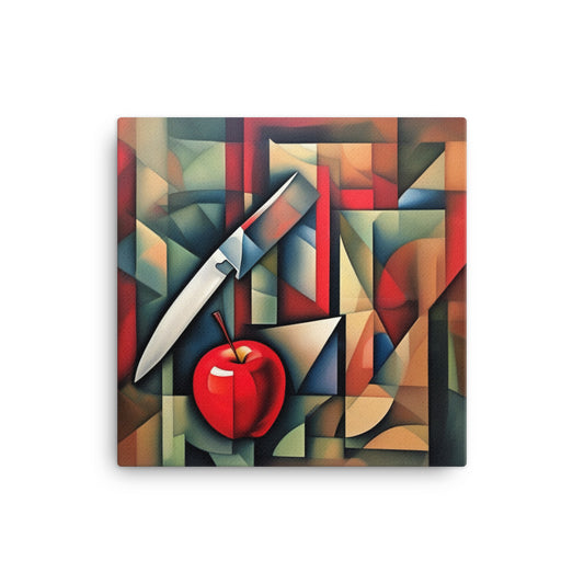 "How About This Apple?" 16″×16″ Canvas