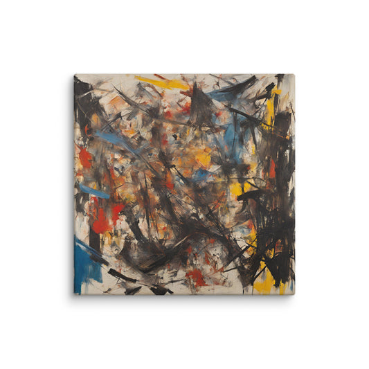 "Kuddelmuddel VI" 16″×16″ Canvas