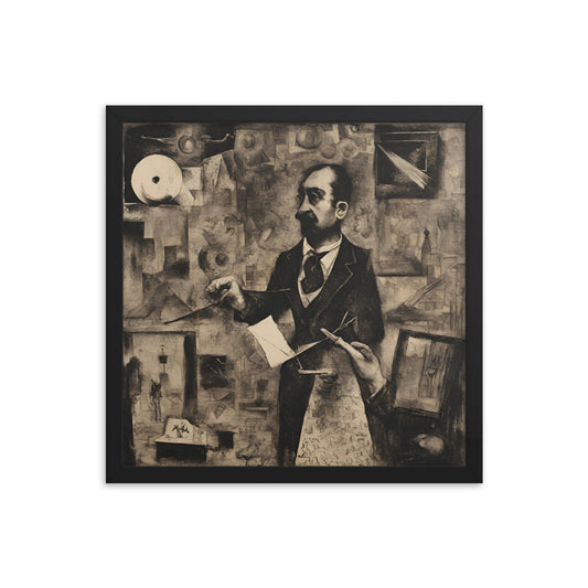 "To Look Through The Fingers" 16″×16″ Framed Poster