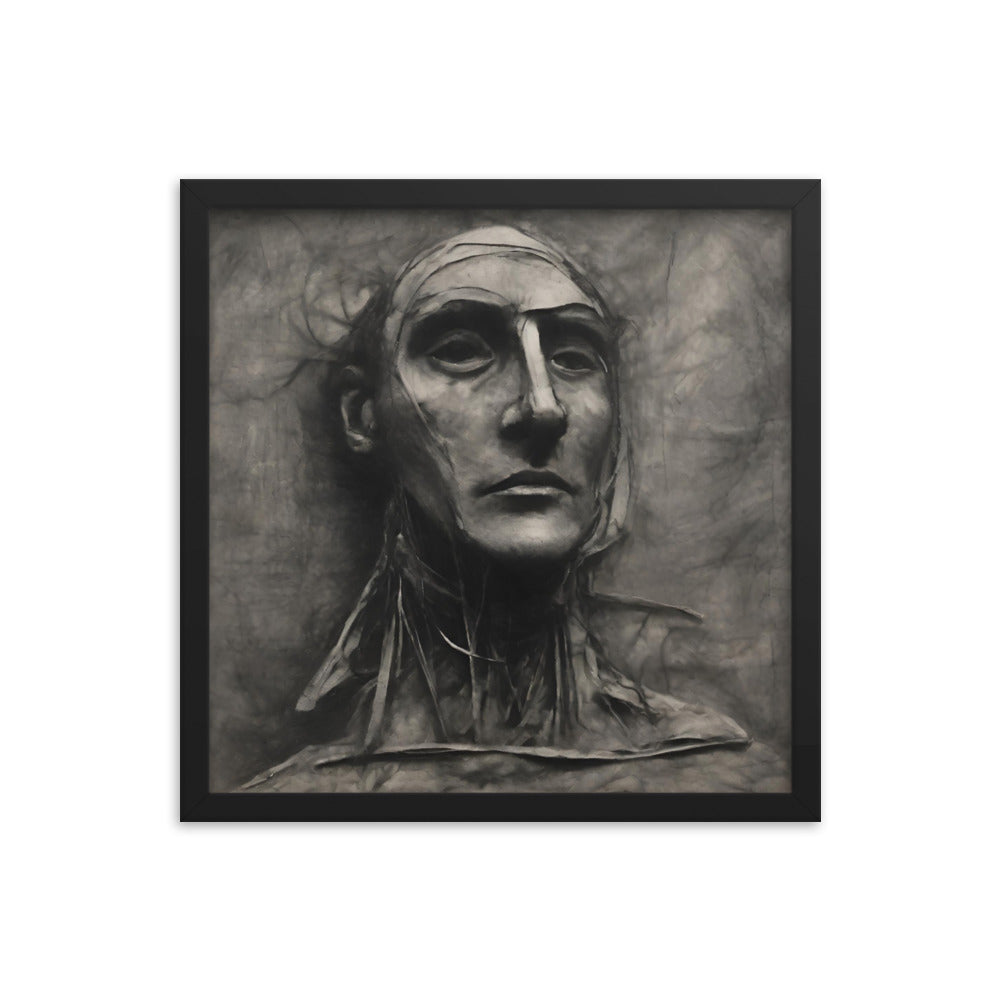 "Whip Van Wrinkle I" 16″×16″ Framed Poster