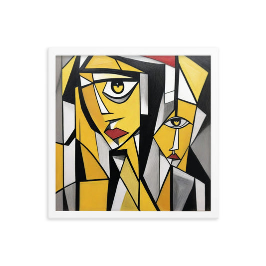"Multifaceted II" 16″×16″ Framed Poster