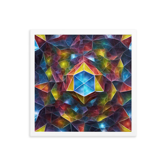 "Mysterious Technology From The Future I" 16″×16″ Framed Poster