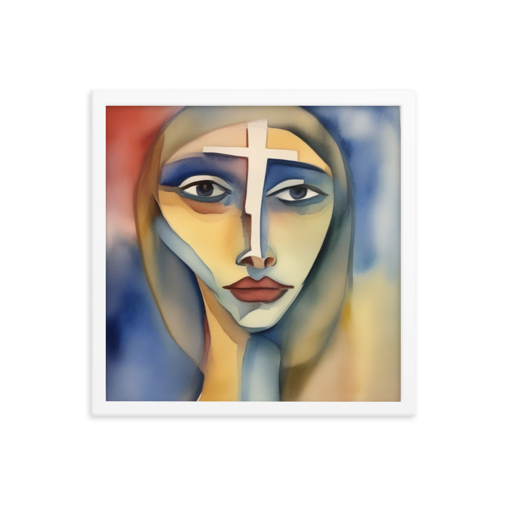 "Non" 16″×16″ Framed Poster