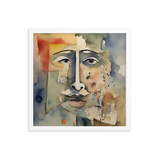 "Pareidolia Pete" 16″×16″ Framed Poster