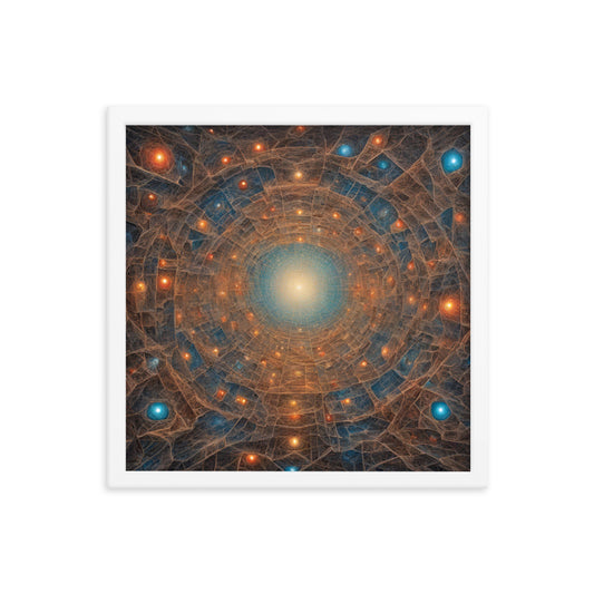 "Celestial Super Soup III" 16″×16″ Framed Poster