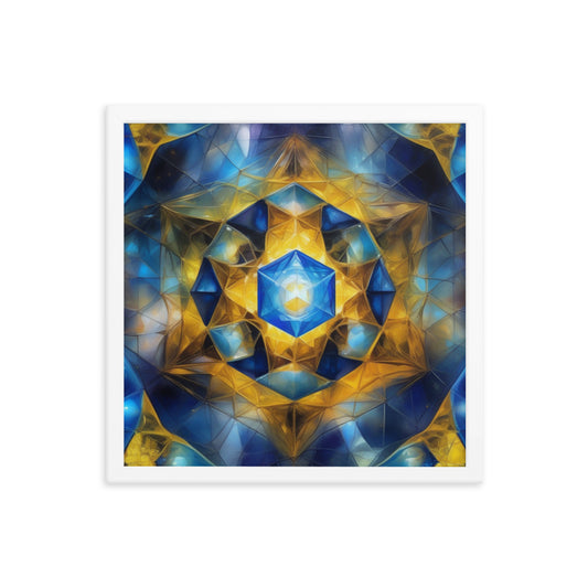 "Mysterious Technology From The Future II" 16″×16″ Framed Poster