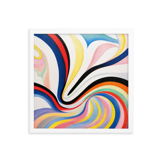 "Oscillatte I" 16″×16″ Framed Poster
