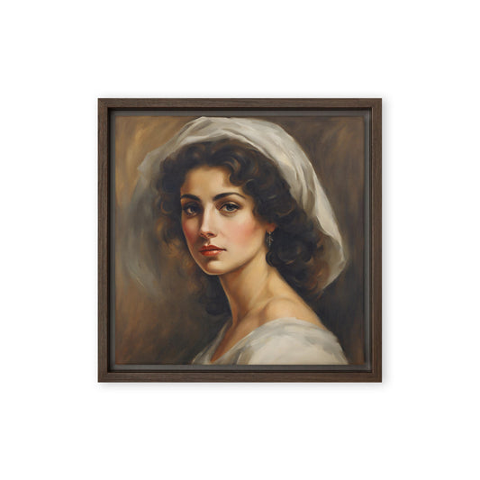 Jane Doe 01 12″×12″ Framed Canvas