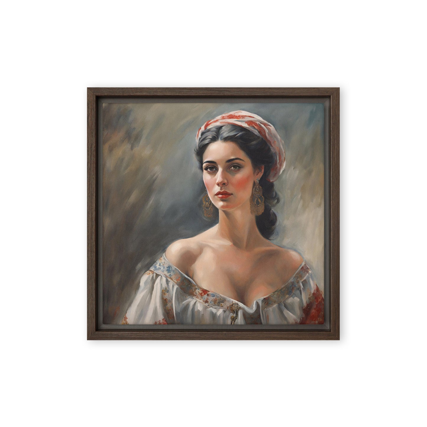 Jane Doe 04 12″×12″ Framed Canvas