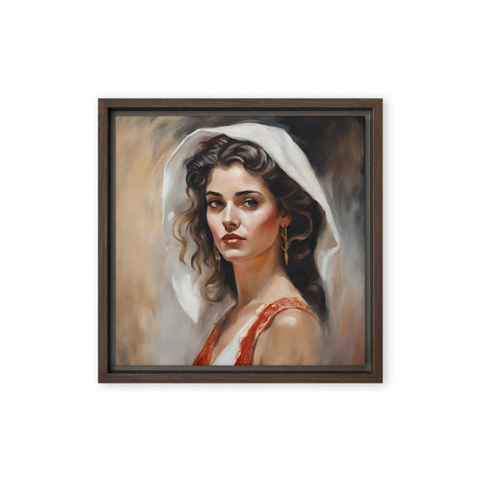 Jane Doe 05 12″×12″ Framed Canvas