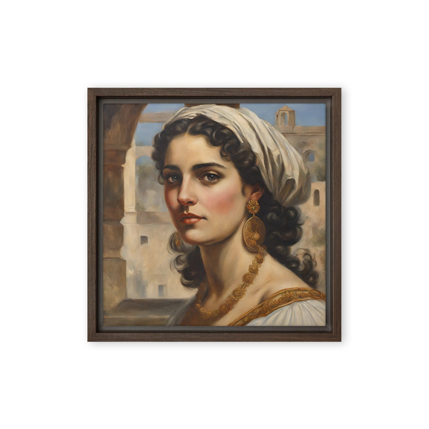 Jane Doe 07 12″×12″ Framed Canvas