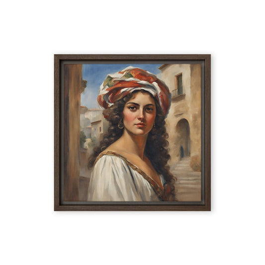 Jane Doe 09 12″×12″ Framed Canvas