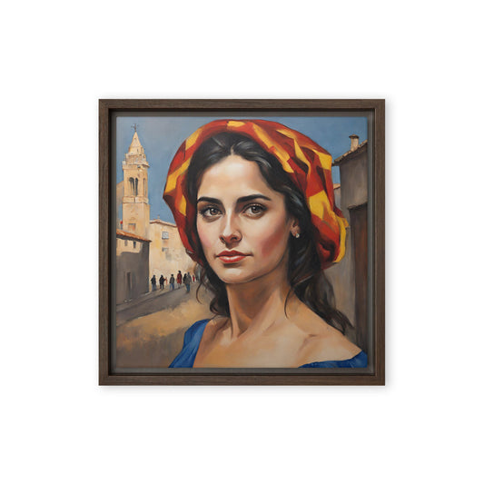 Jane Doe 11 12″×12″ Framed Canvas