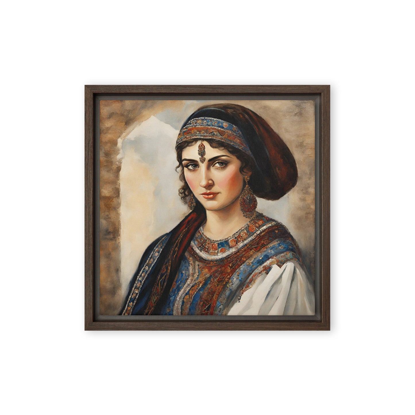 Jane Doe 13 12″×12″ Framed Canvas