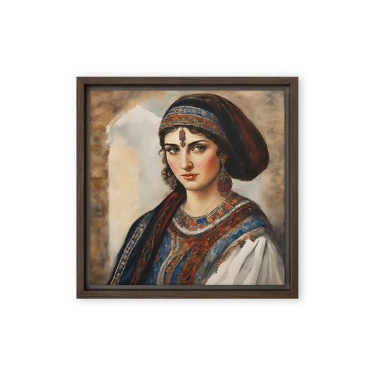 Jane Doe 13 12″×12″ Framed Canvas