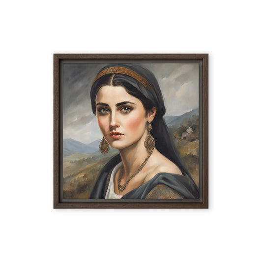 Jane Doe 14 12″×12″ Framed Canvas