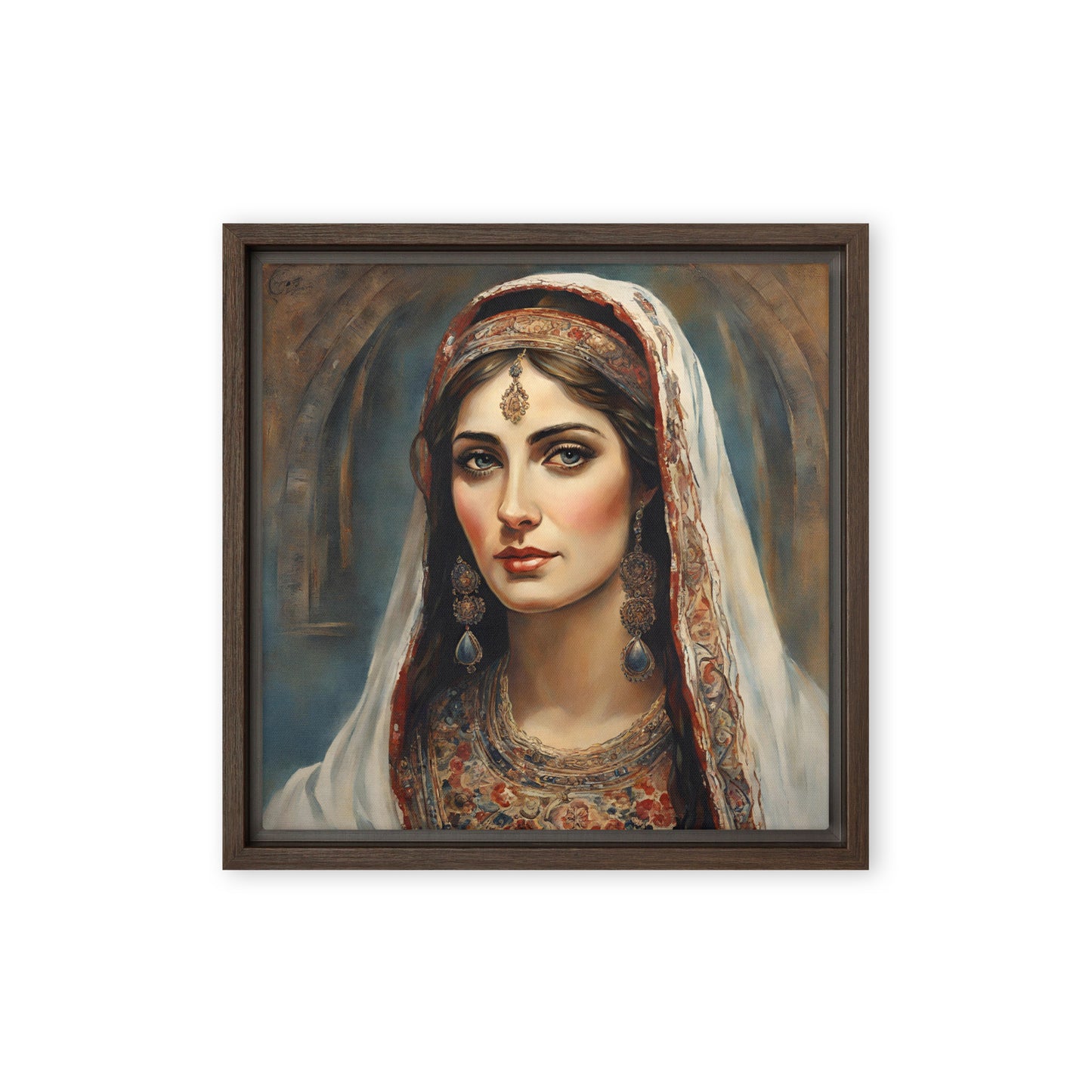 Jane Doe 16 12″×12″ Framed Canvas