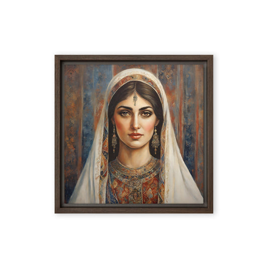 Jane Doe 17 12″×12″ Framed Canvas