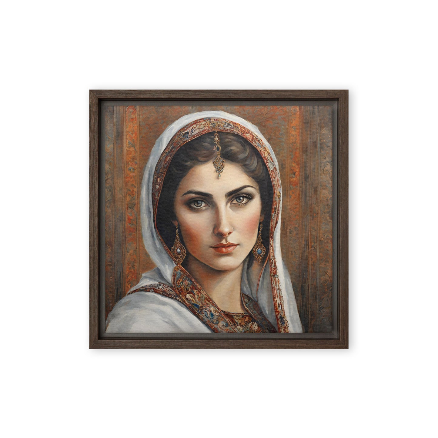 Jane Doe 18 12″×12″ Framed Canvas