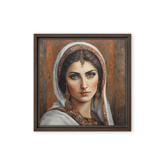 Jane Doe 18 12″×12″ Framed Canvas