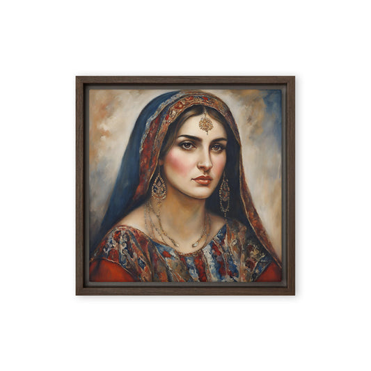 Jane Doe 21 12″×12″ Framed Canvas