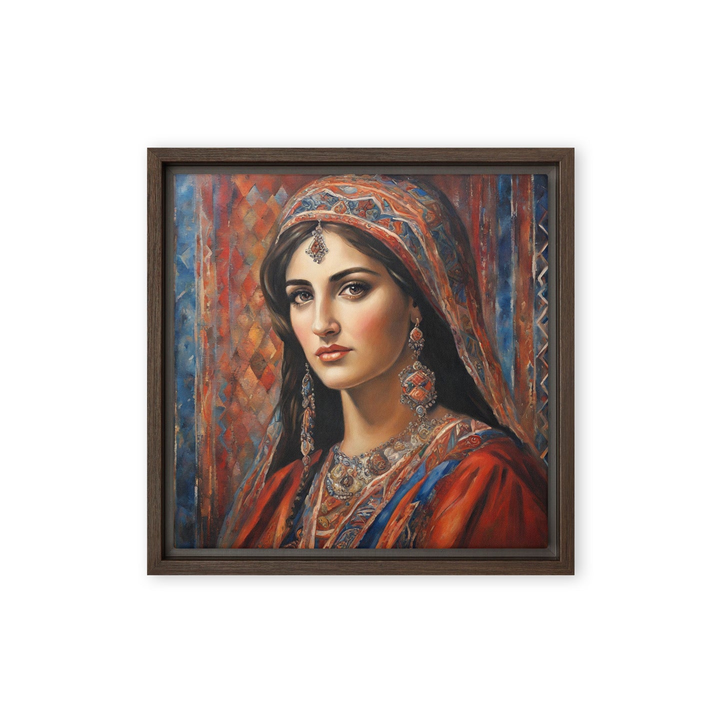 Jane Doe 25 12″×12″ Framed Canvas
