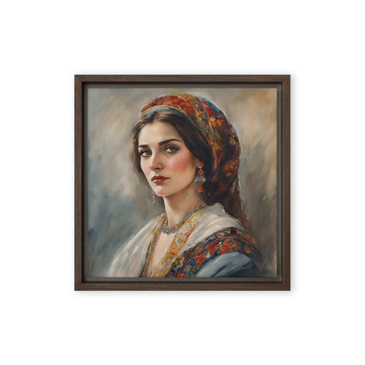 Jane Doe 37 12″×12″ Framed Canvas