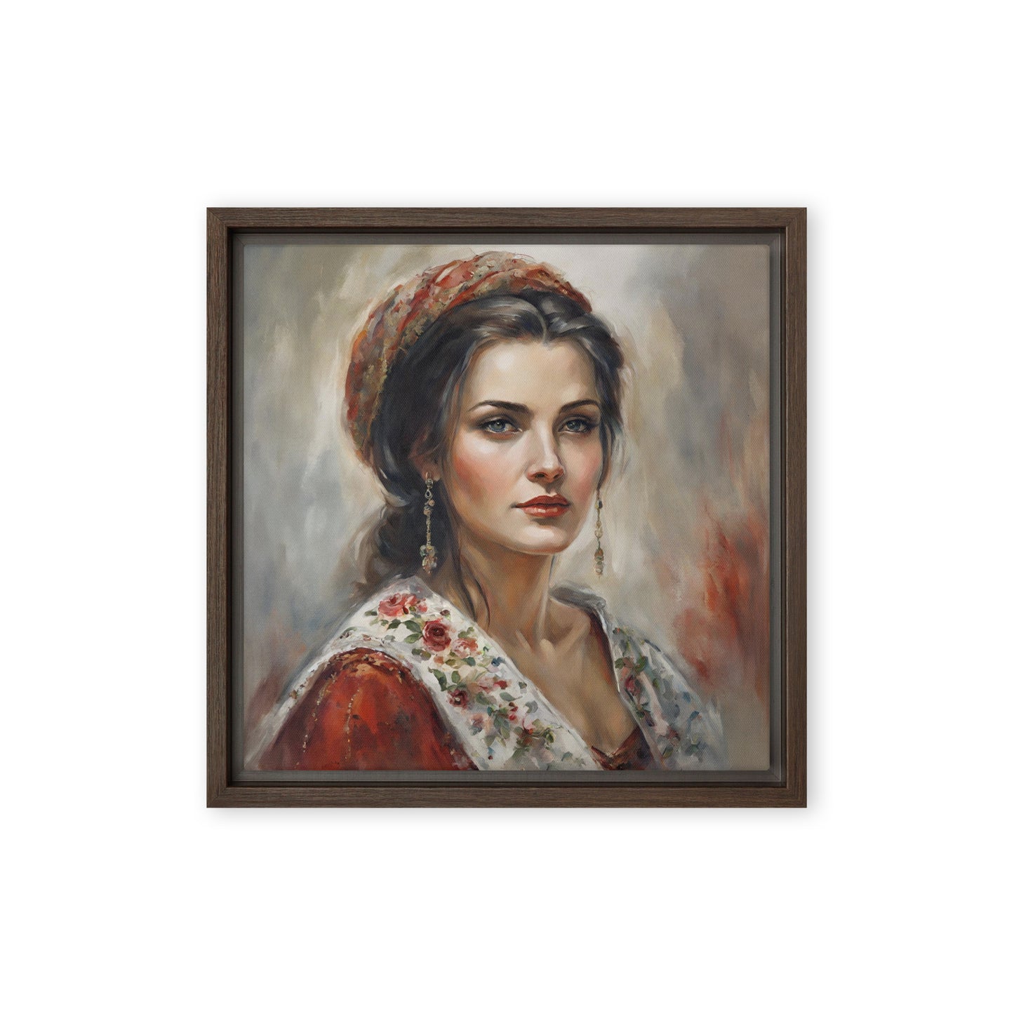 Jane Doe 39 12″×12″ Framed Canvas