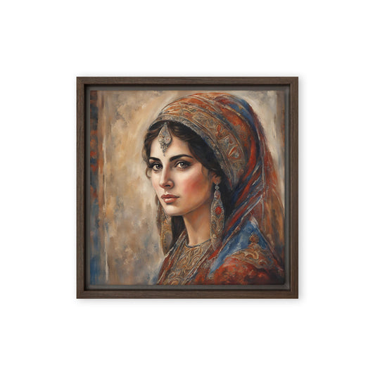 Jane Doe 40 12″×12″ Framed Canvas