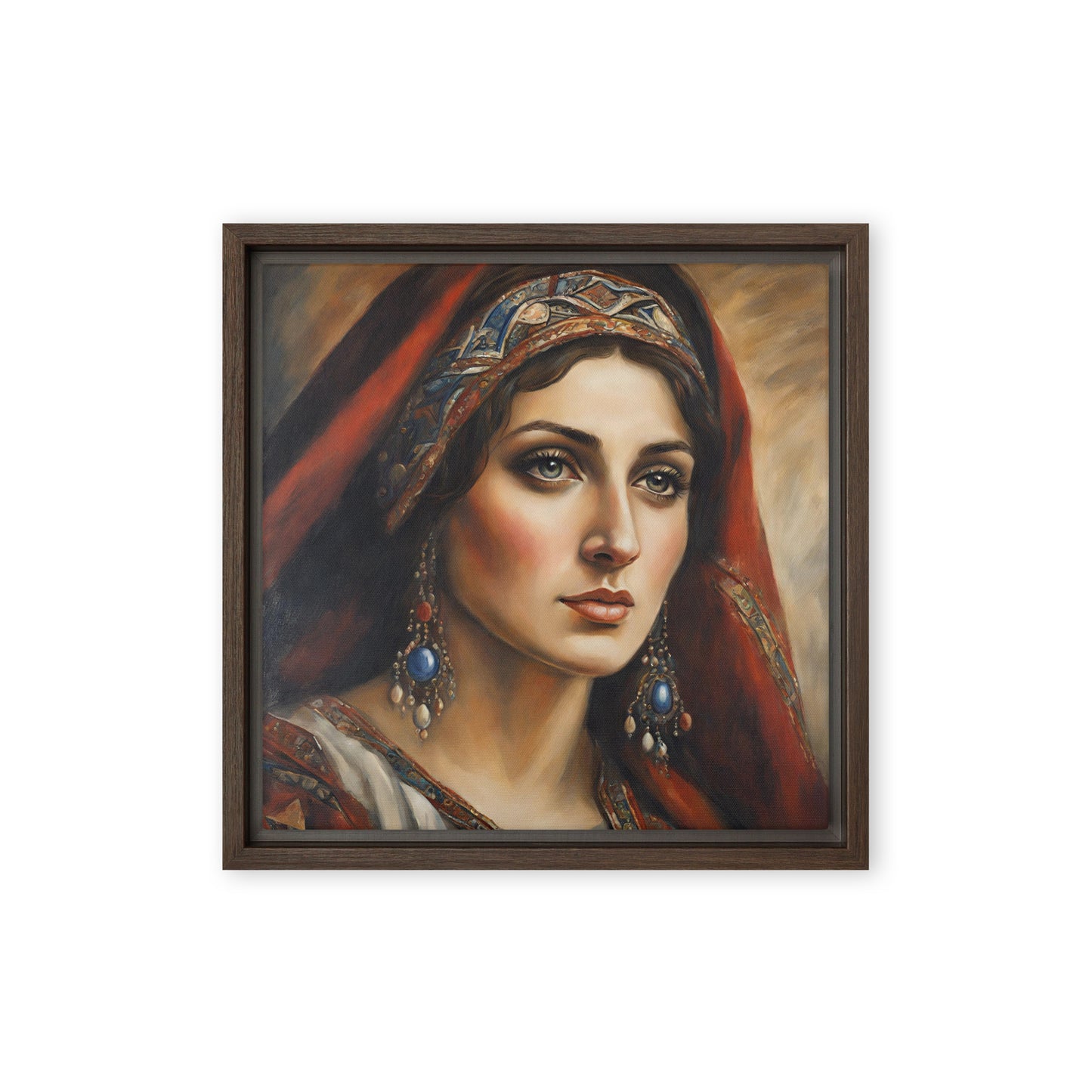 Jane Doe 50 12″×12″ Framed Canvas