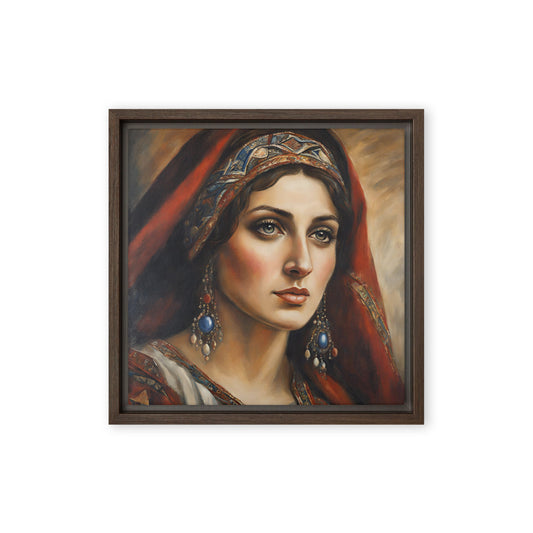 Jane Doe 50 12″×12″ Framed Canvas