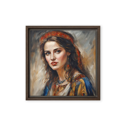Jane Doe 61 12″×12″ Framed Canvas