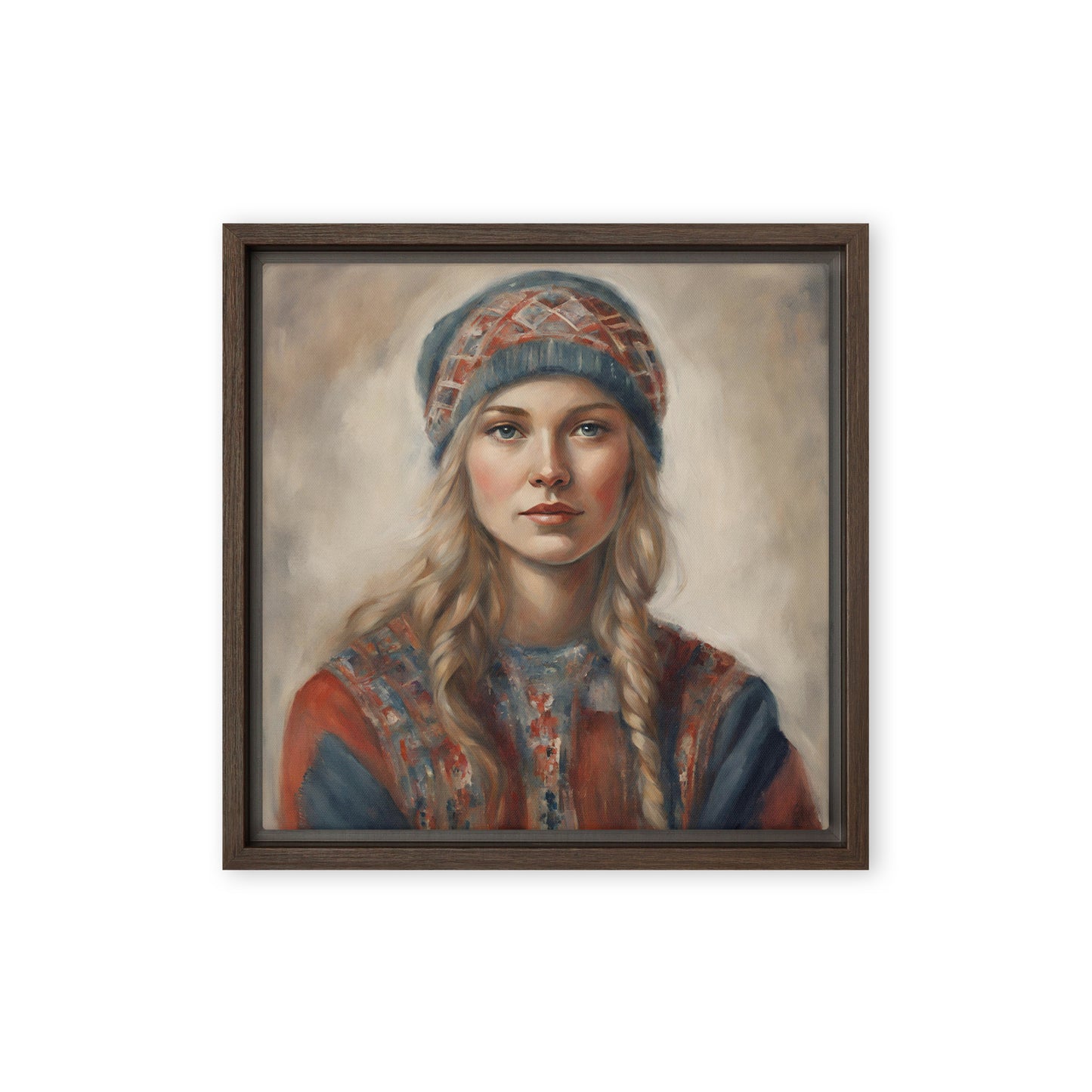 Jane Doe 62 12″×12″ Framed Canvas