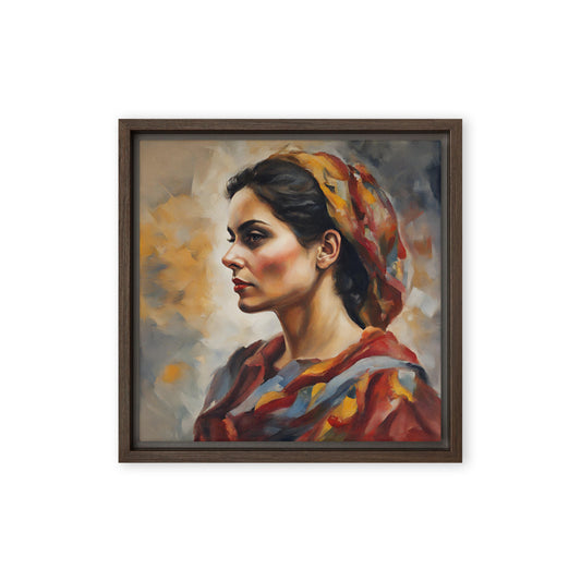 Jane Doe 64 12″×12″ Framed Canvas