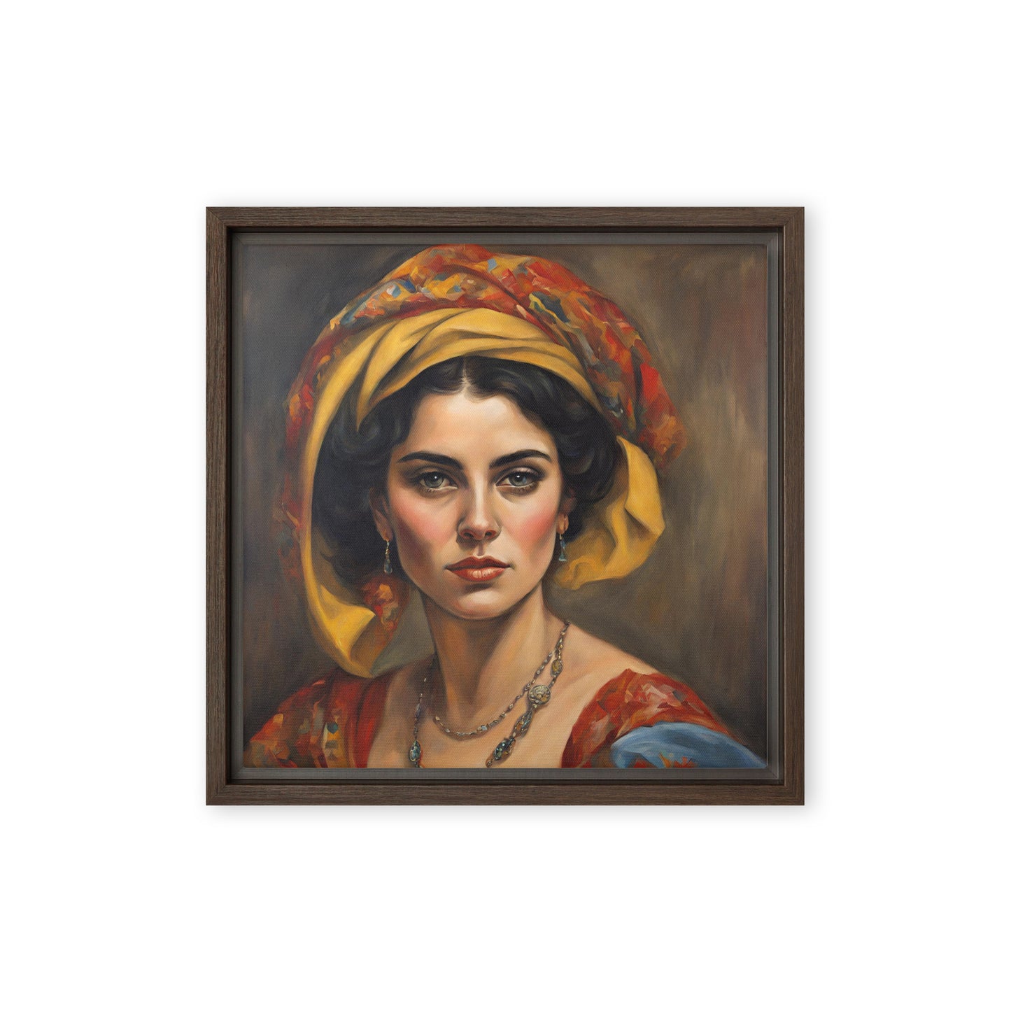 Jane Doe 65 12″×12″ Framed Canvas
