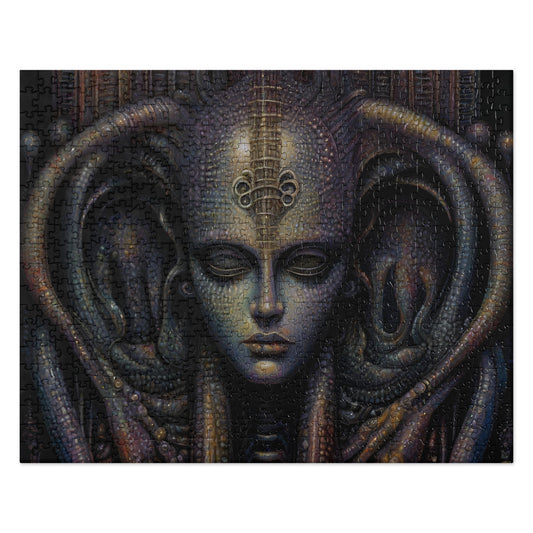 "Reptiloidal V" Jigsaw Puzzle