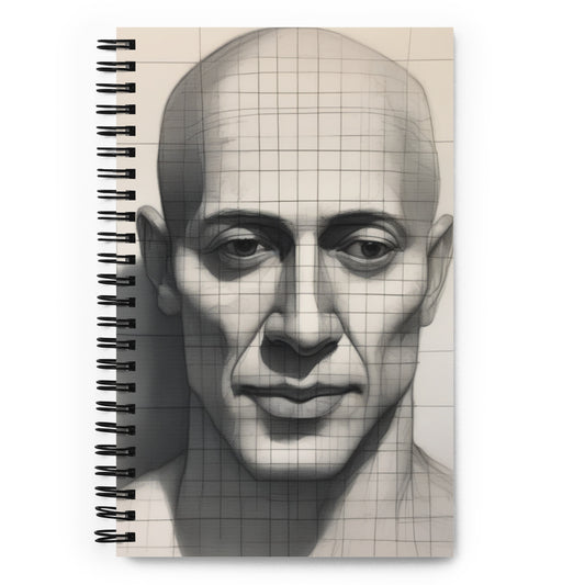 "Grid Guy / Broflake" Spiral Notebook