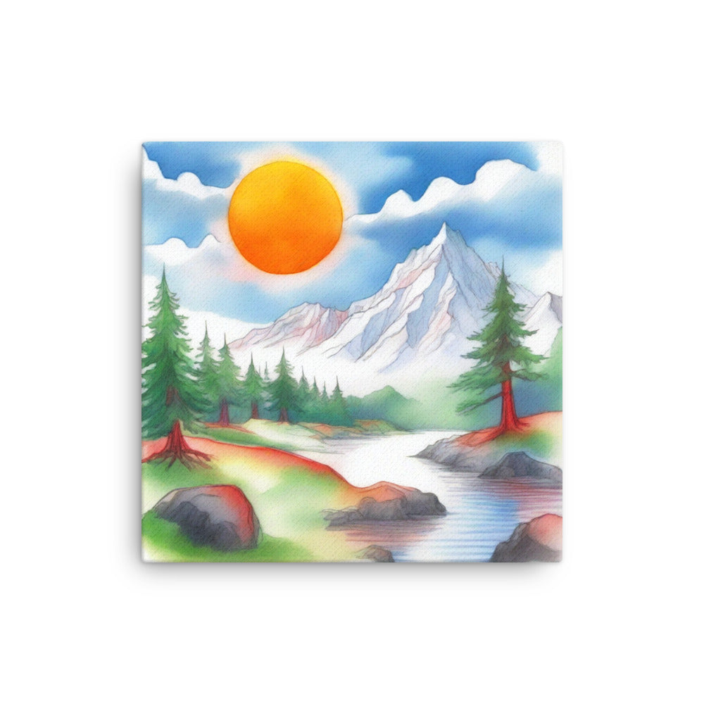 Serene Scene 02 12″×12″ Thin Canvas