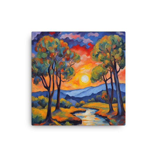 Serene Scene 12 12″×12″ Thin Canvas