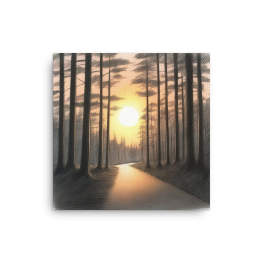 Serene Scene 24 12″×12″ Thin Canvas